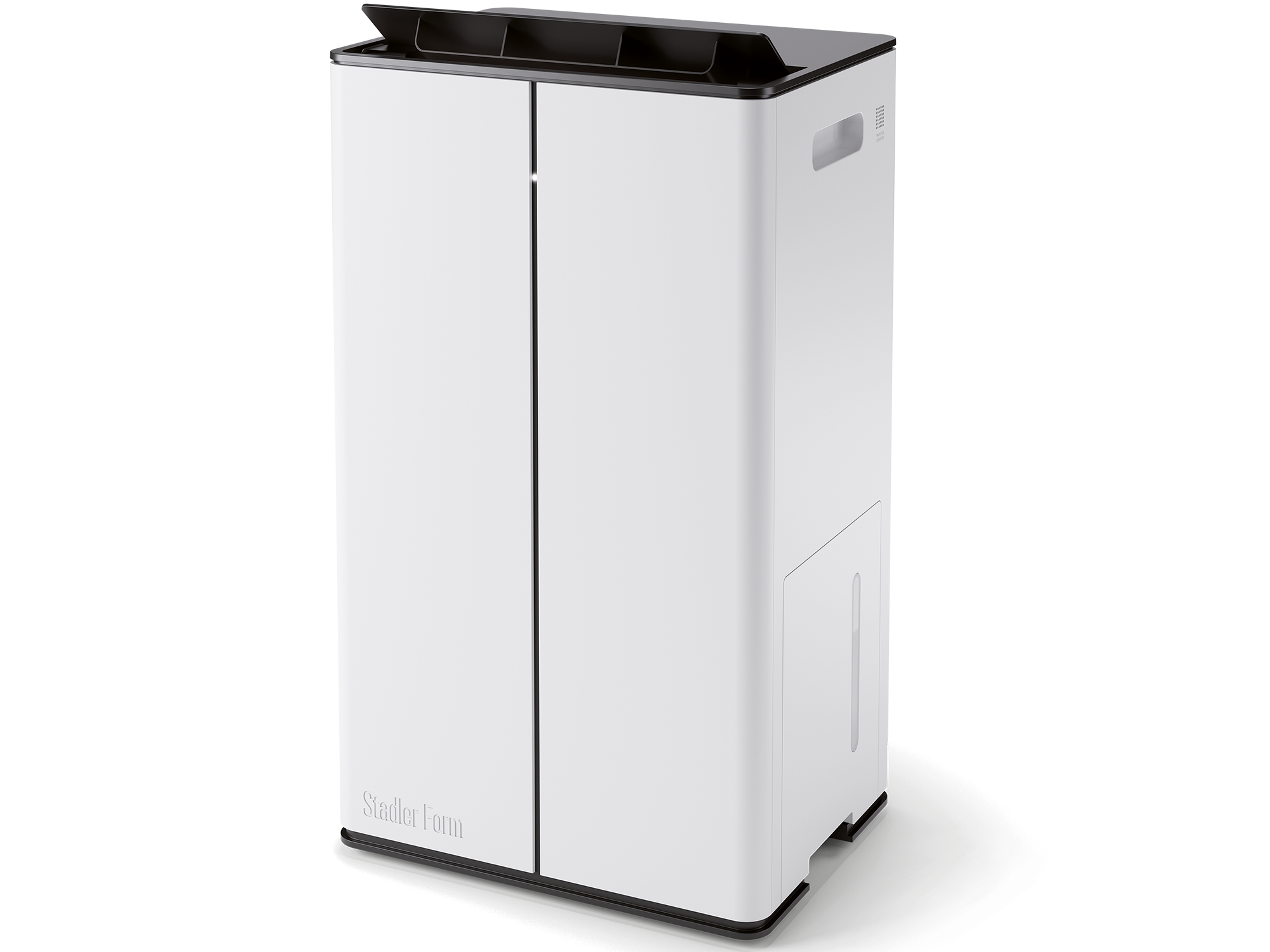 Lukas Pro dehumidifier by Stadler Form in white as iso view