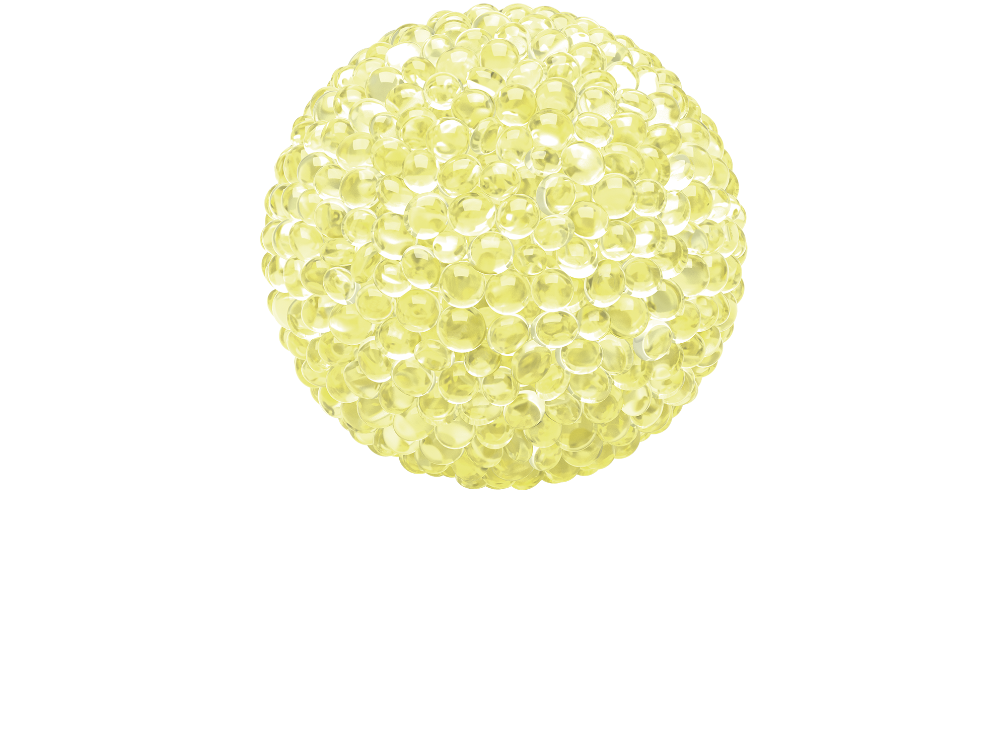 Yellow Vanilla fragrance globe by Stadler Form suitable for aroma diffusers Lina, Nina, and Tina