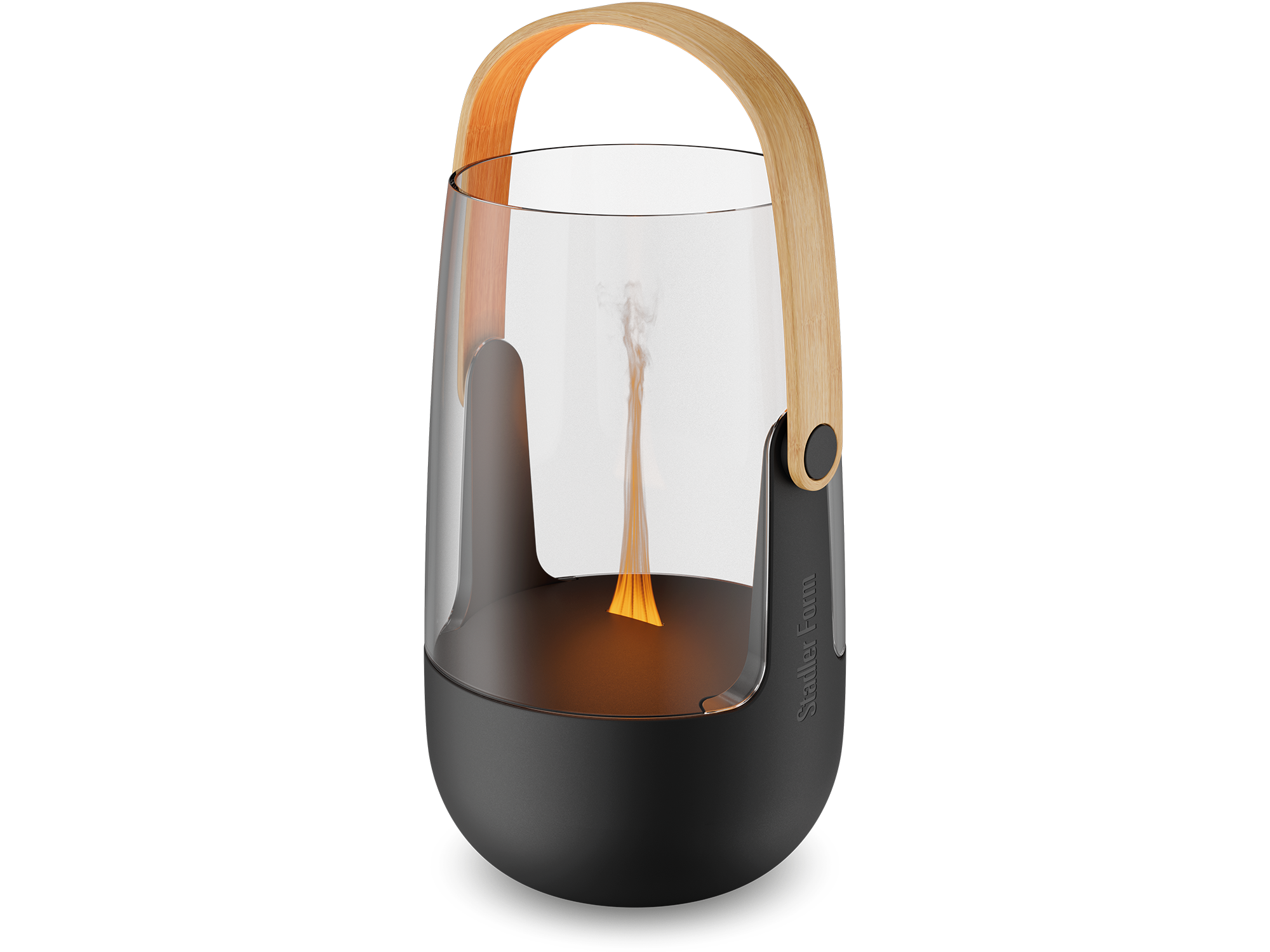 Sophie aroma diffuser by Stadler Form in black as perspective view